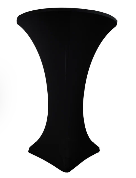 cocktail tablecloth black